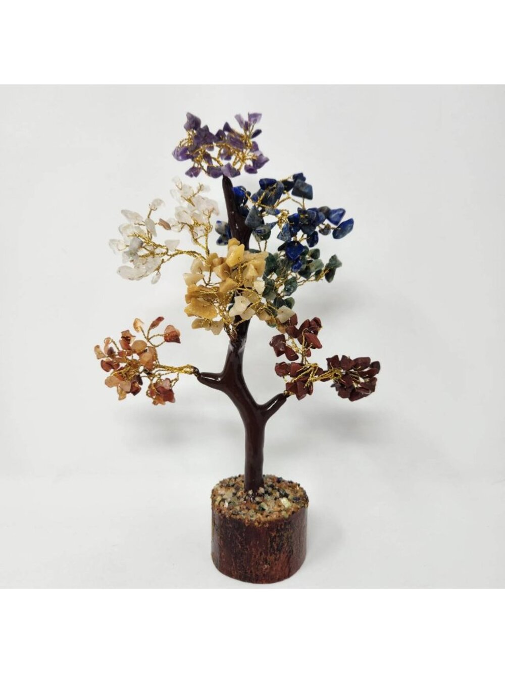 Seven Chakra Natural Stone Tree for Wealth, Health, Prosperity, Mental Peace